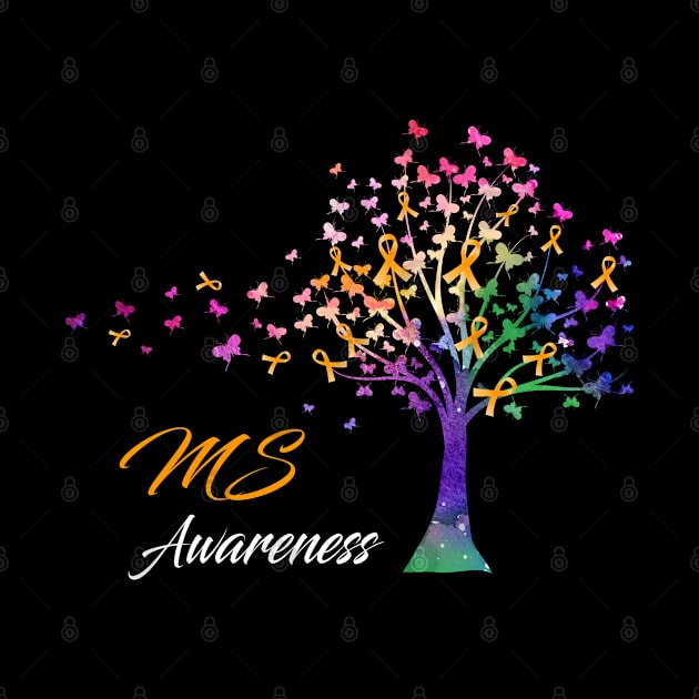 Tree Ribbons MS Awareness Support MS Warrior Gifts by ThePassion99