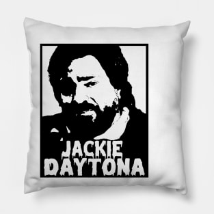 jackie daytona BLACK Pillow