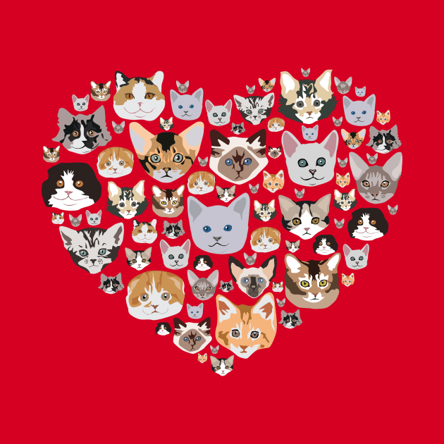 I LOVE CATS by Bomdesignz