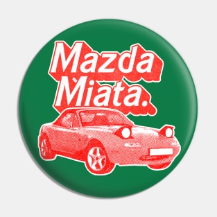 Mazda Miata (Red) /// Original Retro Design Pin