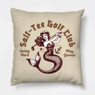 Vintage Salt-Tee Golf Club Mermaid Pillow