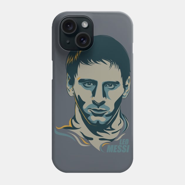 Lionel Messi Phone Case by vectorcaptain
