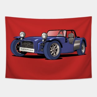 Caterham 7 in blue Tapestry