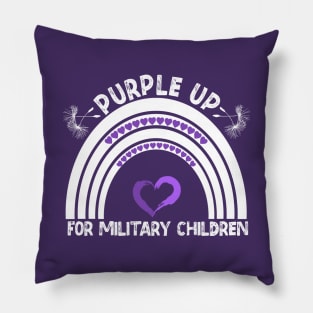 Purple Up For Military Kids - Month of the Military Child 2023 Pillow