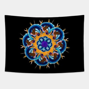 gemstone agate flying mandala Tapestry