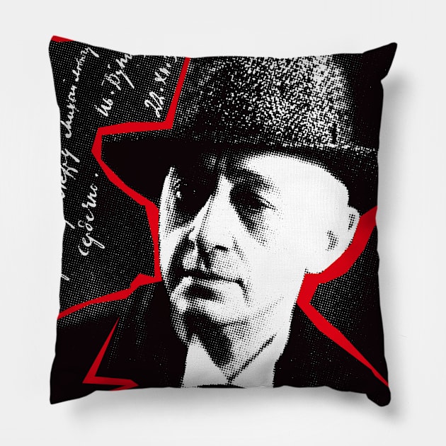 Ivan Bunin Pillow by Exile Kings 