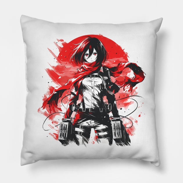 mikasa Pillow by StevenBag