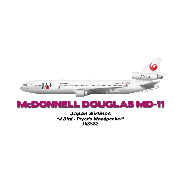 McDonnell Douglas MD-11 - Japan Airlines "J Bird - Pryer's Woodpecker" by TheArtofFlying