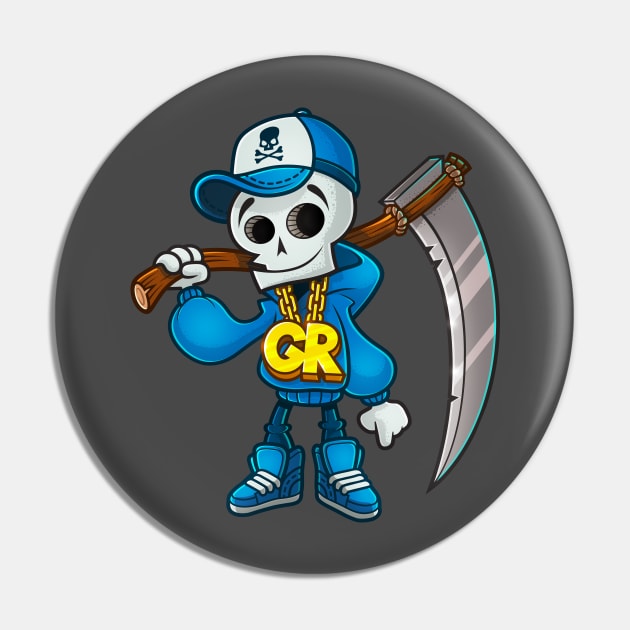 Little Grim Reaper Halloween Pin by RemcoBakker