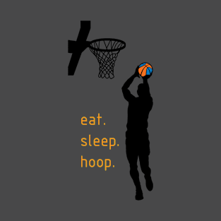 Eat Sleep Hoop Basketball Design 5 T-Shirt