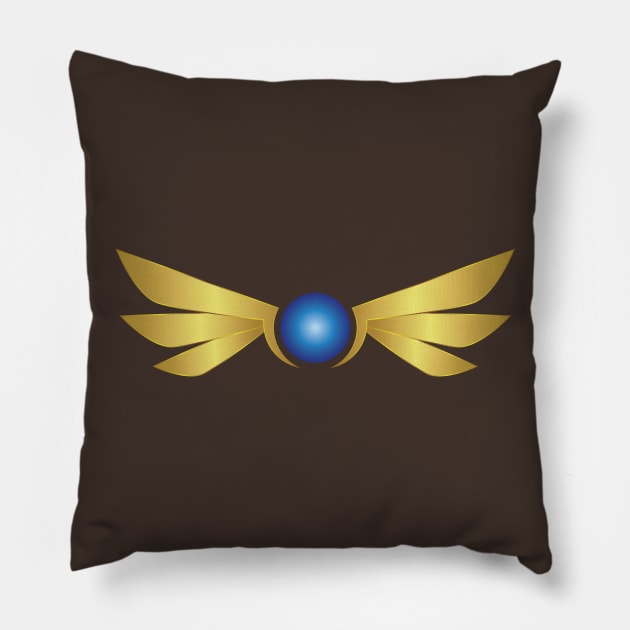 Golden Wings Pillow by MysticWings