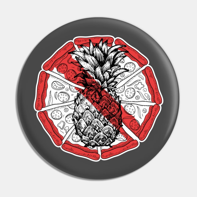 No Pineapple Pin by Astroman_Joe