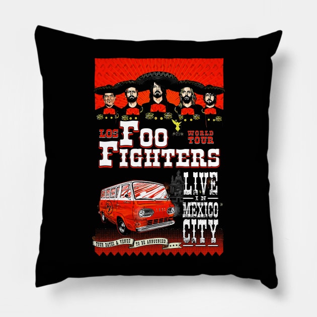 mexico city mascot band Pillow by fooballmayfield