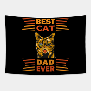 Best Cat Dad Ever Tapestry