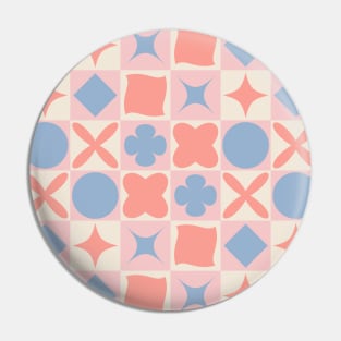 Modern Candy Colors Forms Flat Design Background Pattern Seamless Pin