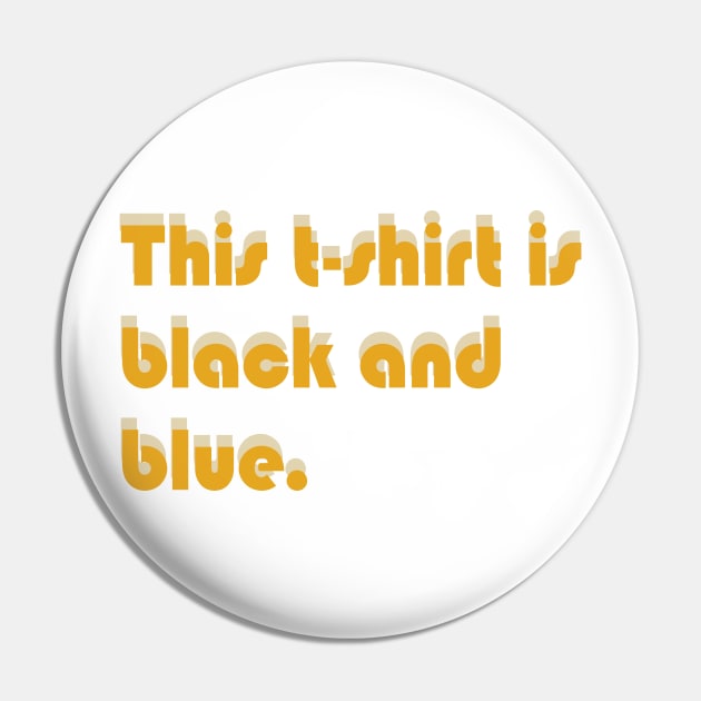 Black and blue tshirt Pin by 9teen