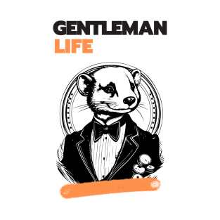 Funny Mouse Gentleman Life Cool T-Shirt