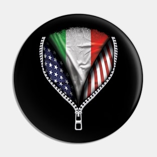 Italian Flag  Italy Flag American Flag Zip Down - Gift for Italian From Italy Pin