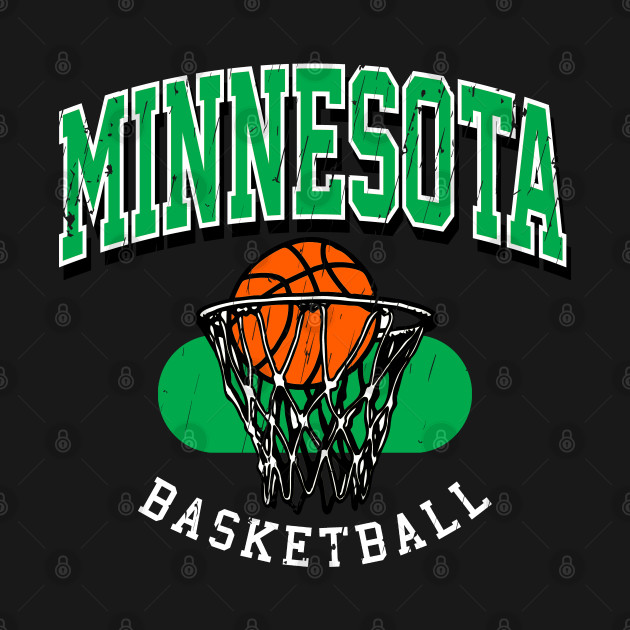 Discover Vintage Minnesota Basketball - Minnesota Timberwolves - T-Shirt