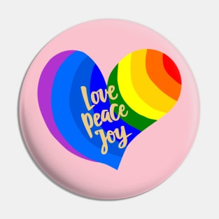 love peace and joy Pin