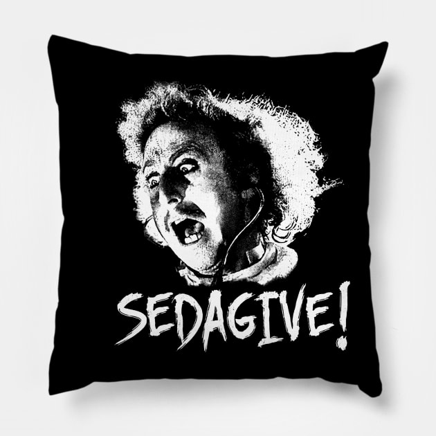 WHITE ART - SEDAGIVE! Pillow by TattoVINTAGE