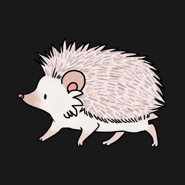 Hedgehog on the Go - Leucistic Color by SalemKittie