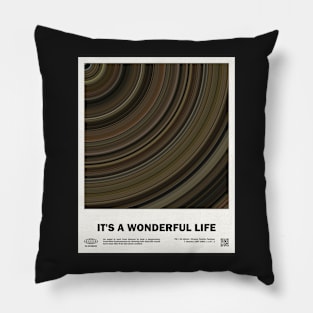 minimal_It's a Wonderful Life Abstract Circular Movie Pillow