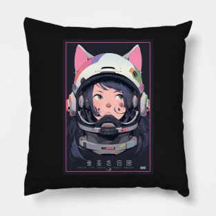 Anime Cat Girl | Quality Anime Design | Chibi Cat Girl Miaw | Manga Anime Art Pillow