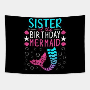 Family Matching Sister Of The Birthday Mermaid Tapestry
