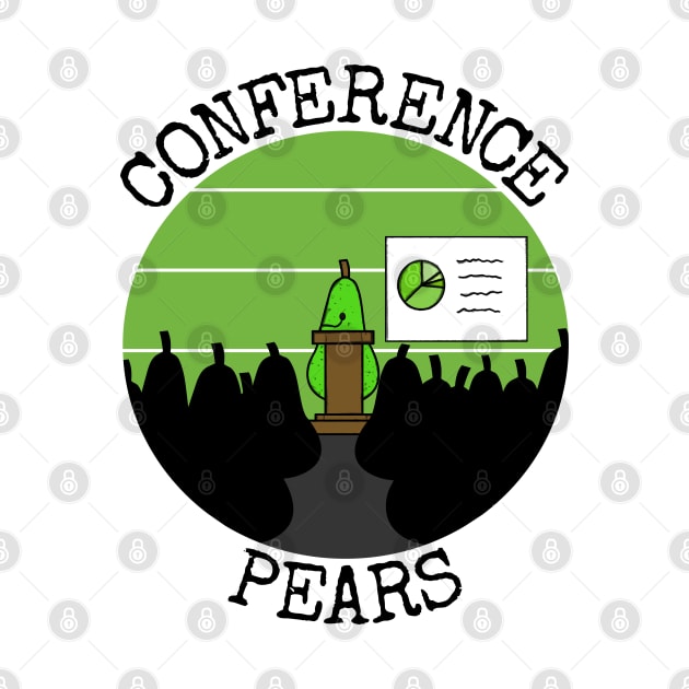 Conference Pears, Meeting Sarcasm Healthy Eating Funny by doodlerob