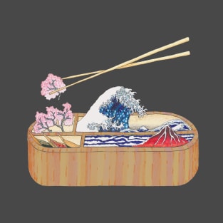 Bento Box Hokusai Style T-Shirt