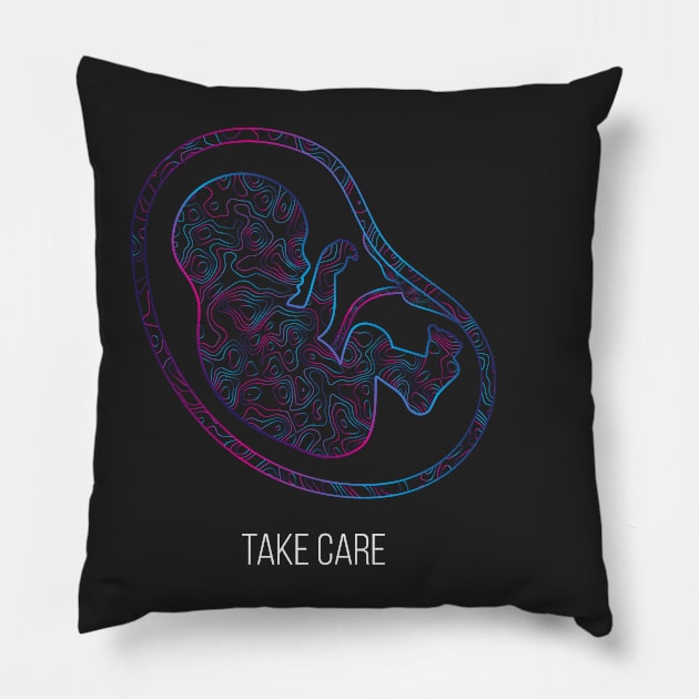 Take Care Pillow by R4Design