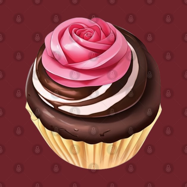 Rose and Chocolate Cupcake by SDAIUser