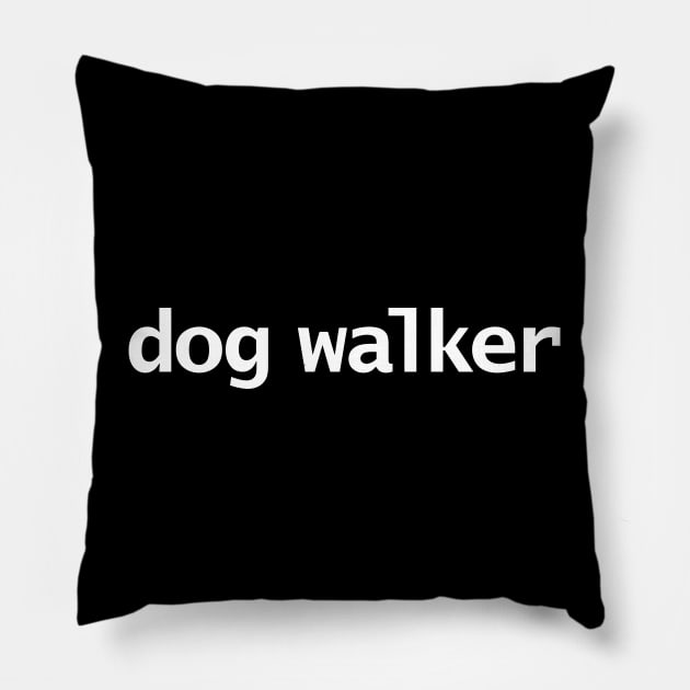 Dog Walker Pillow by ellenhenryart
