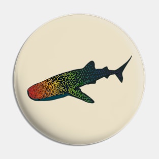 Rainbow Whale Shark Pin