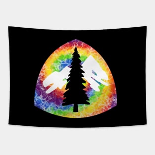 Pacific Crest Trail tie dye hangtag Tapestry