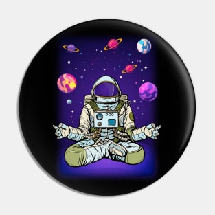 Meditating Astronaut 2 Pin