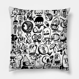 Inky Inky Doodles Pillow