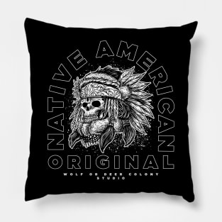 Indian Skull head Pillow