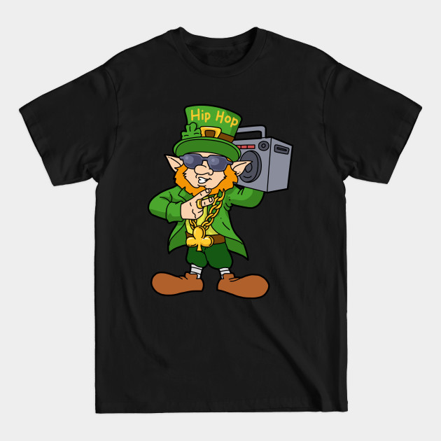 Discover Kids St. Patrick's Day Shirt Boy Shamrock Hip Hop Leprechaun - St Patricks Day Kids - T-Shirt