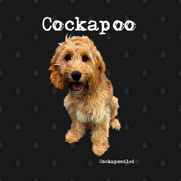 Golden Apricot Cockapoo / Spoodle and Doodle Dog by WoofnDoodle 