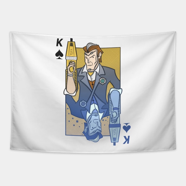 Handsome Jack as the King of Spades Tapestry by sbsiceland