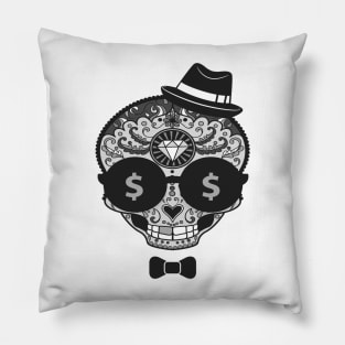 cool candy skull Pillow