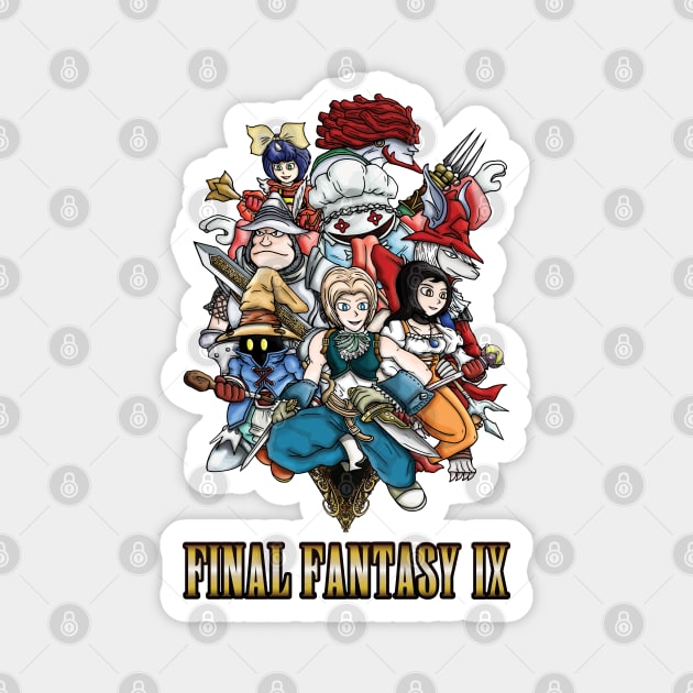 Final Fantasy IX Heroes Magnet by WarioPunk