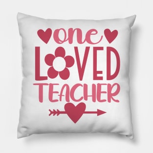 One Loved Teacher, Valentine Teacher Pillow