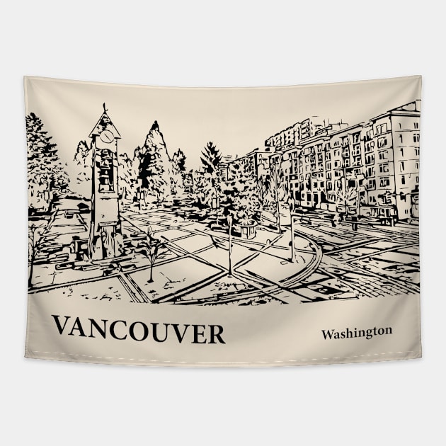 Vancouver - Washington Tapestry by Lakeric