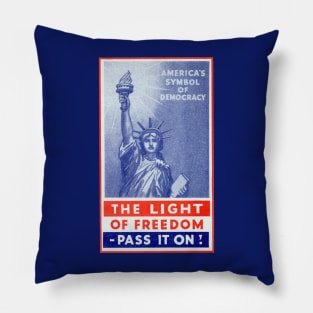 1940s The Light of Freedom Pillow