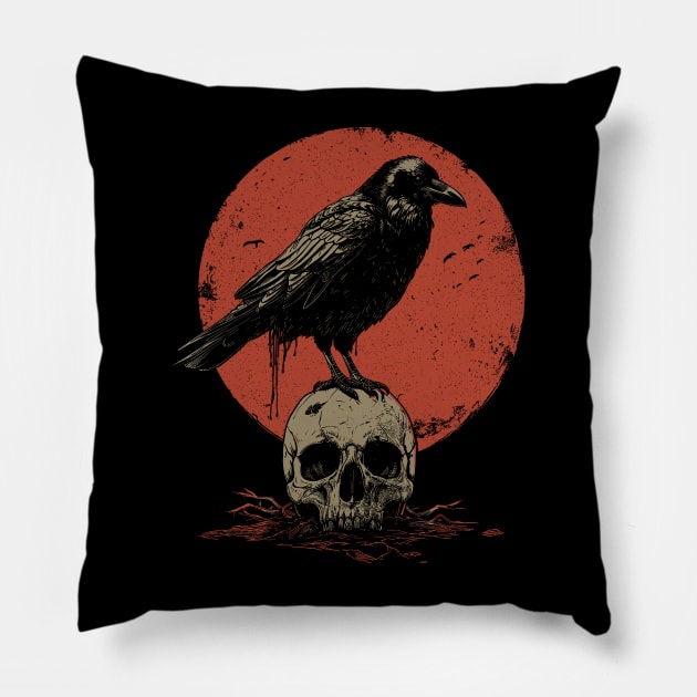 Bird of death Pillow by Yopi