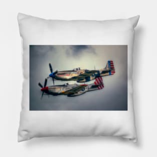 North American P-51 Mustangs Pillow