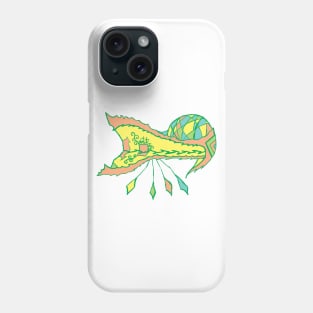 Colorful Intergalactic Alien Spaceship Phone Case